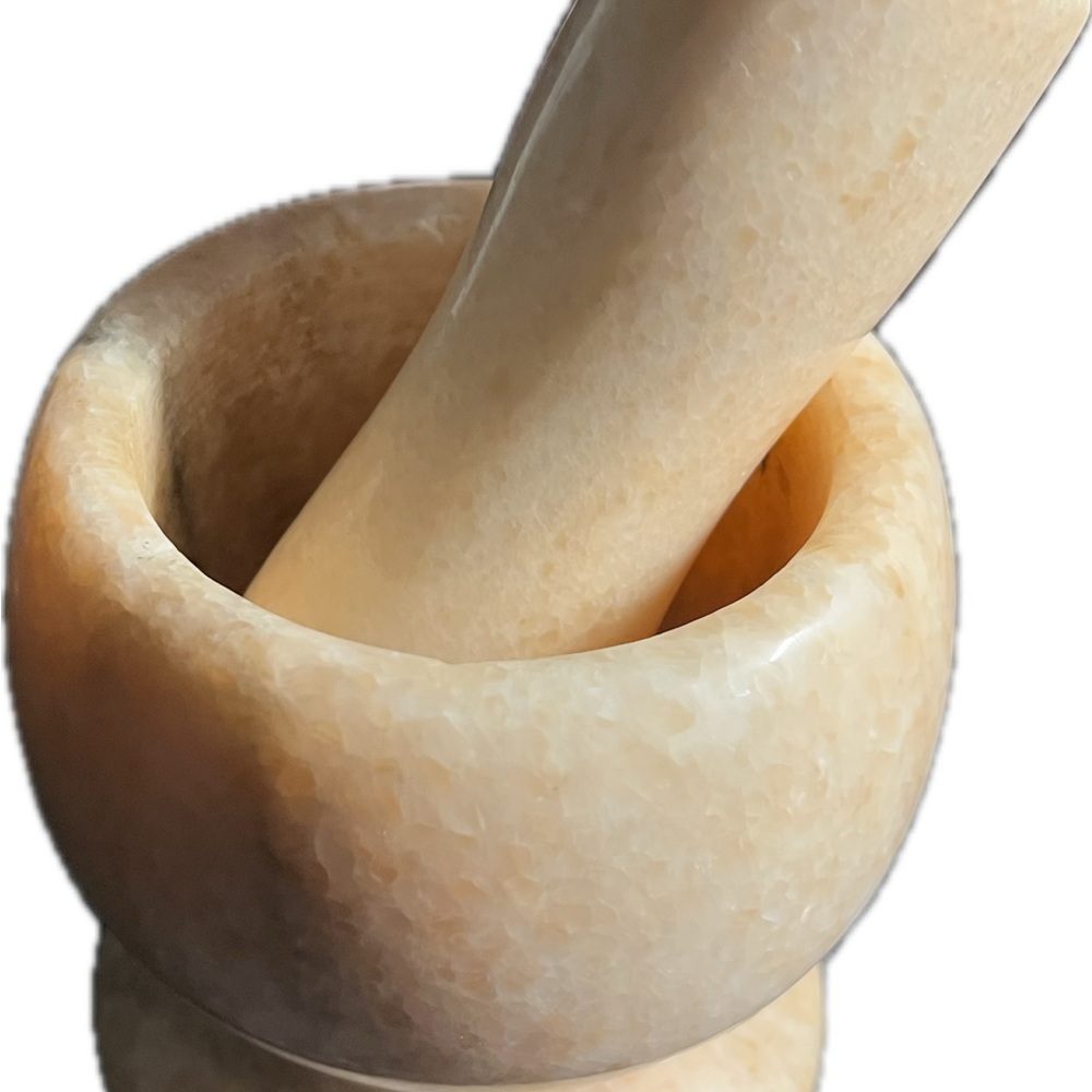 Marble Mortar and Pestle Set